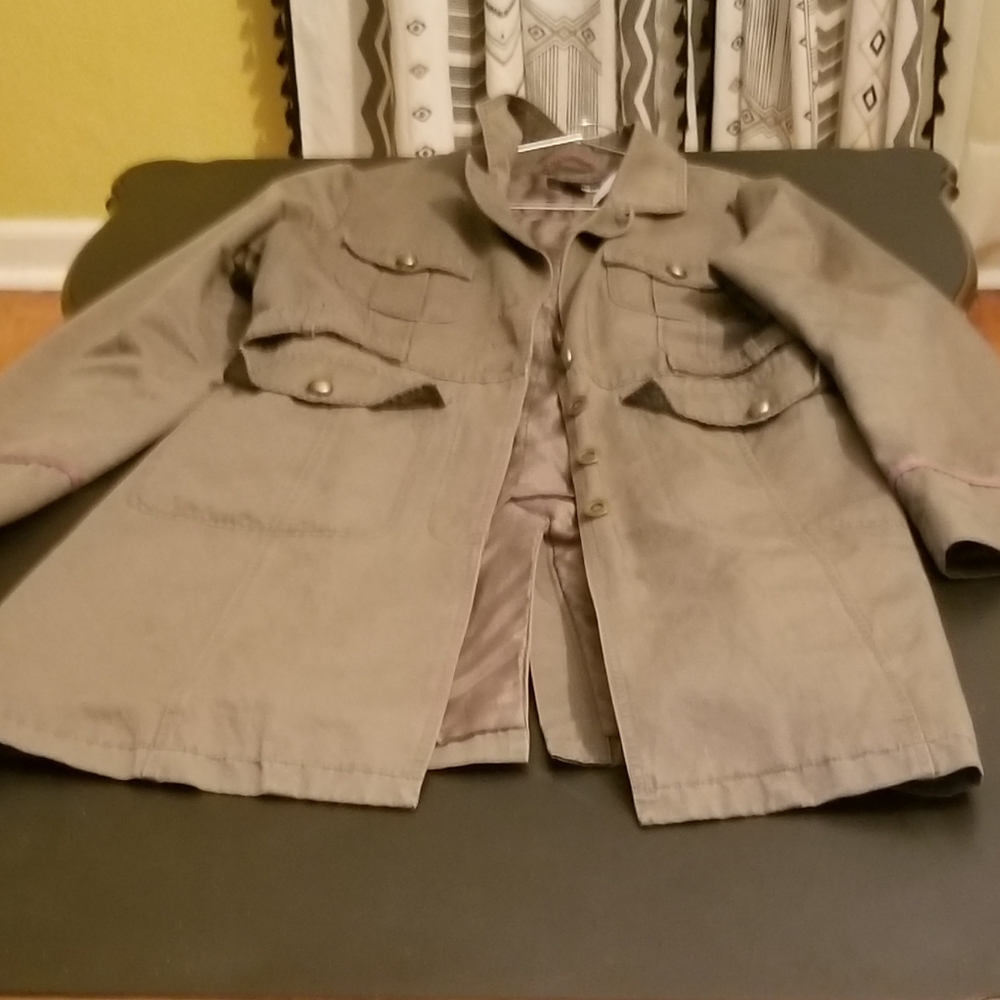 H&M Brown Button-Up Jacket - Picture 8 of 10